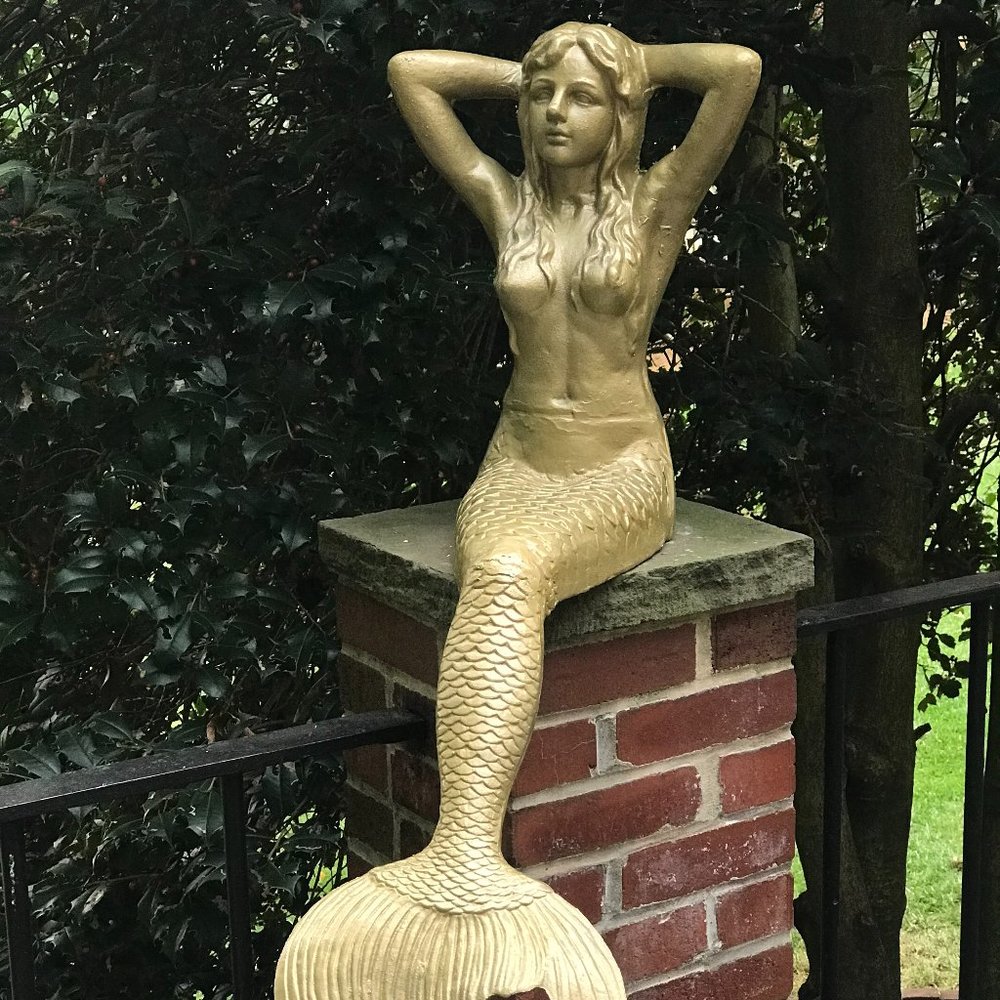 Midcentury Mermaid Sculpture